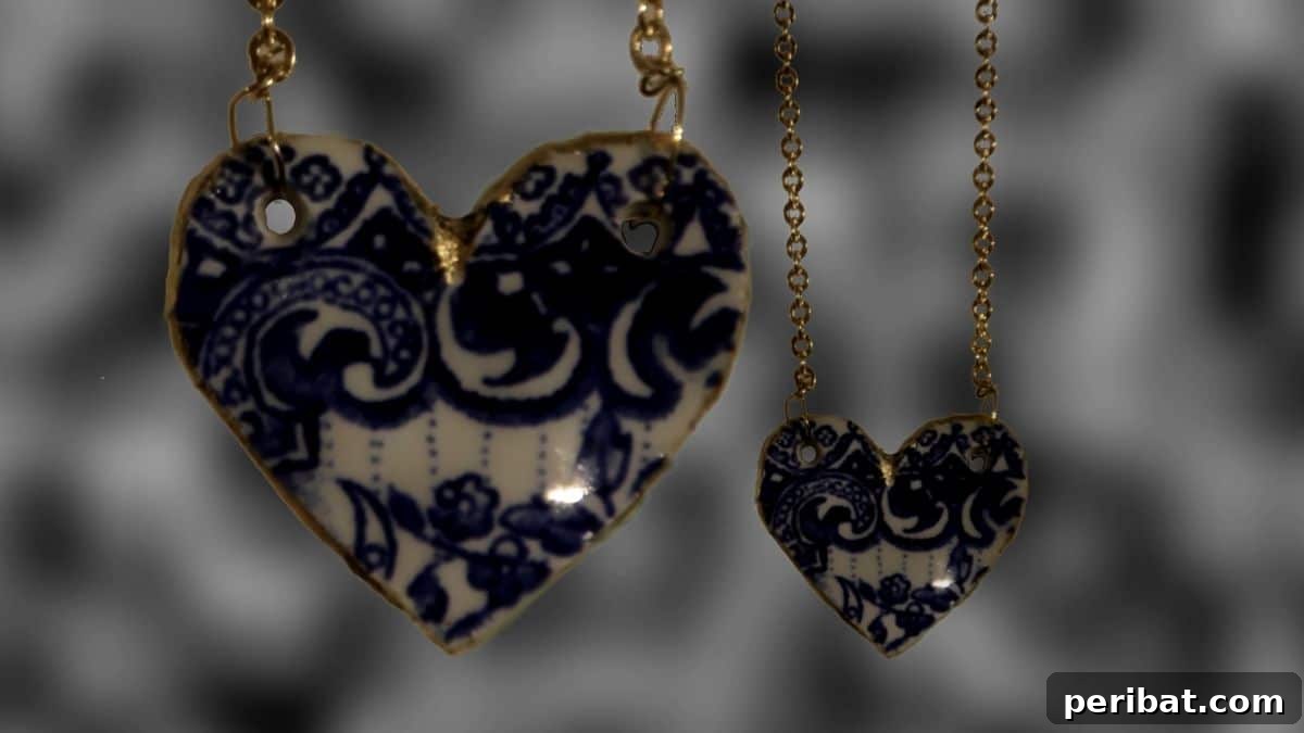 DIY Broken China Pendant