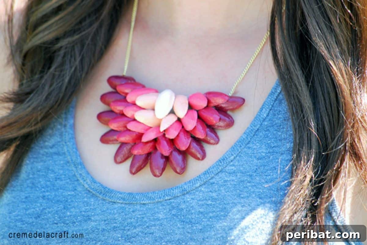 DIY Ombré Pistachio Shell Pendant