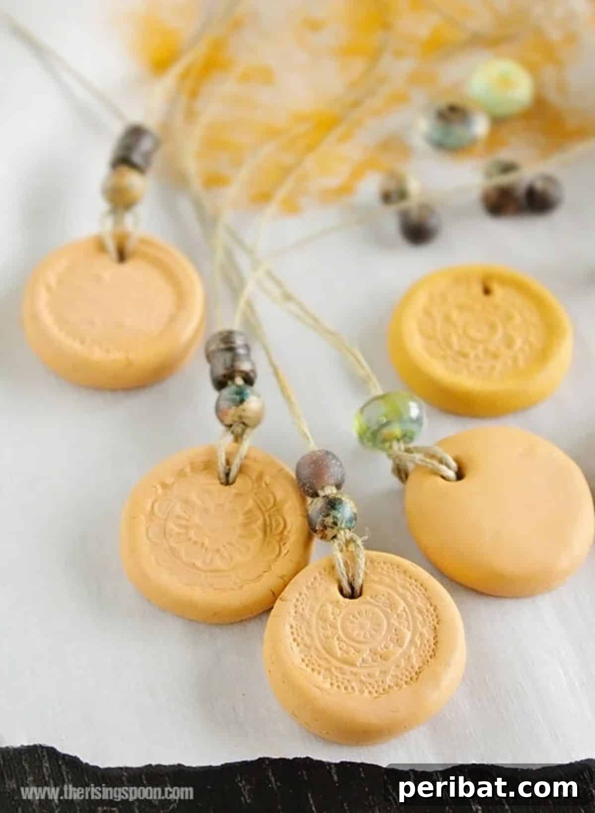 DIY Clay Essential Oil Diffuser Necklace