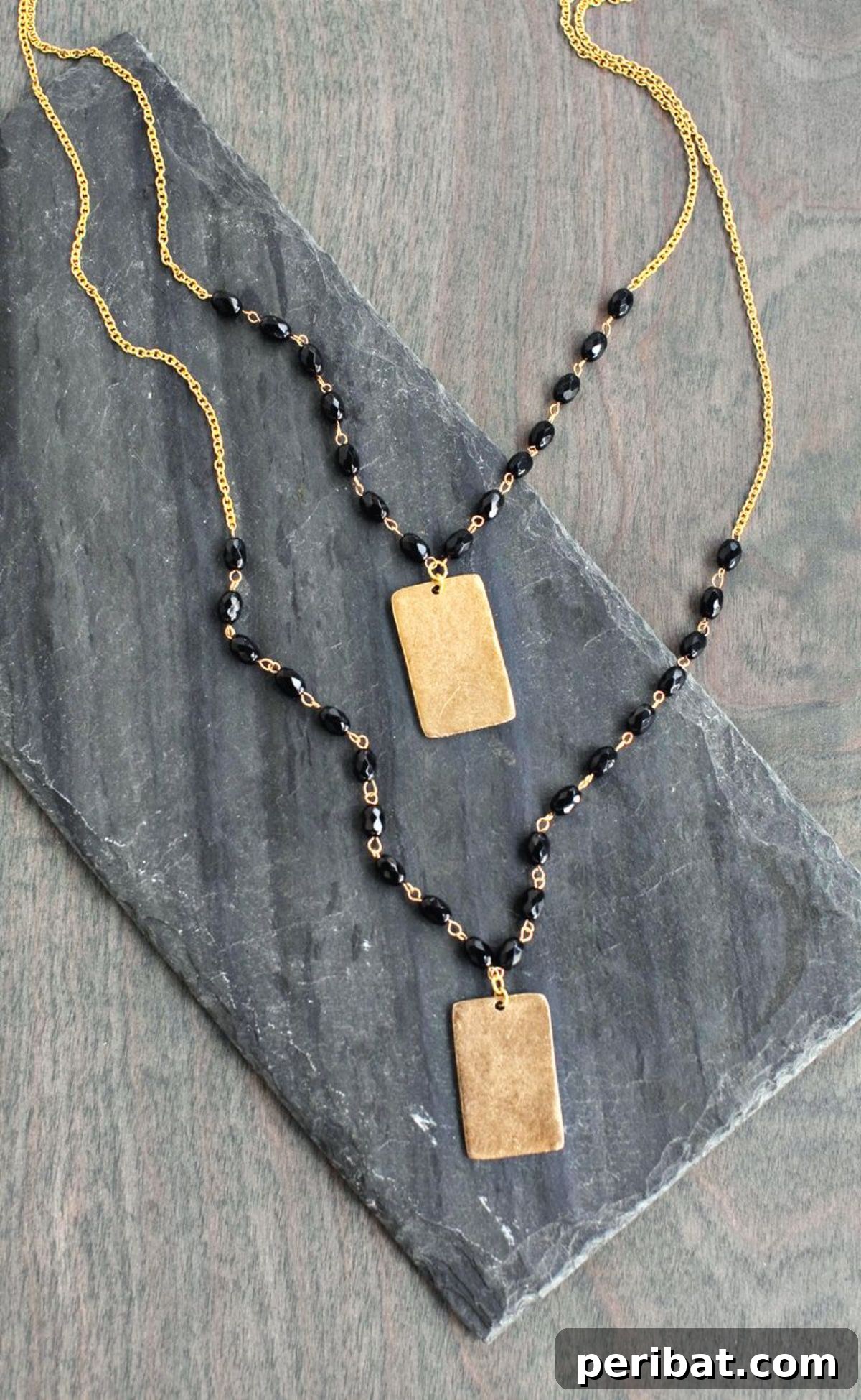 DIY Beaded Pendant Necklace