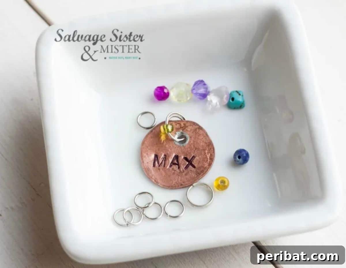 DIY Stamped Penny Charm