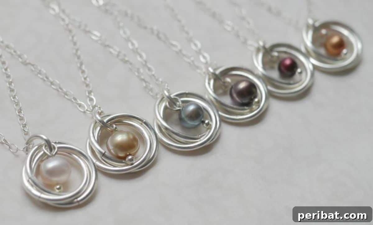 Easy DIY Necklace With Freshwater Pearl Pendant