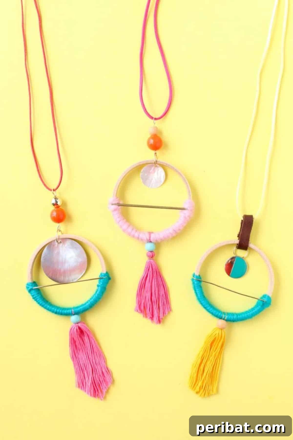 DIY Scandinavian Hoop Necklaces