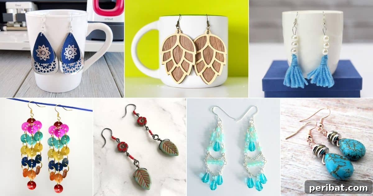 Stunning & Simple: 50 Creative Earring Projects 2 50 DIY Earrings facebook image.