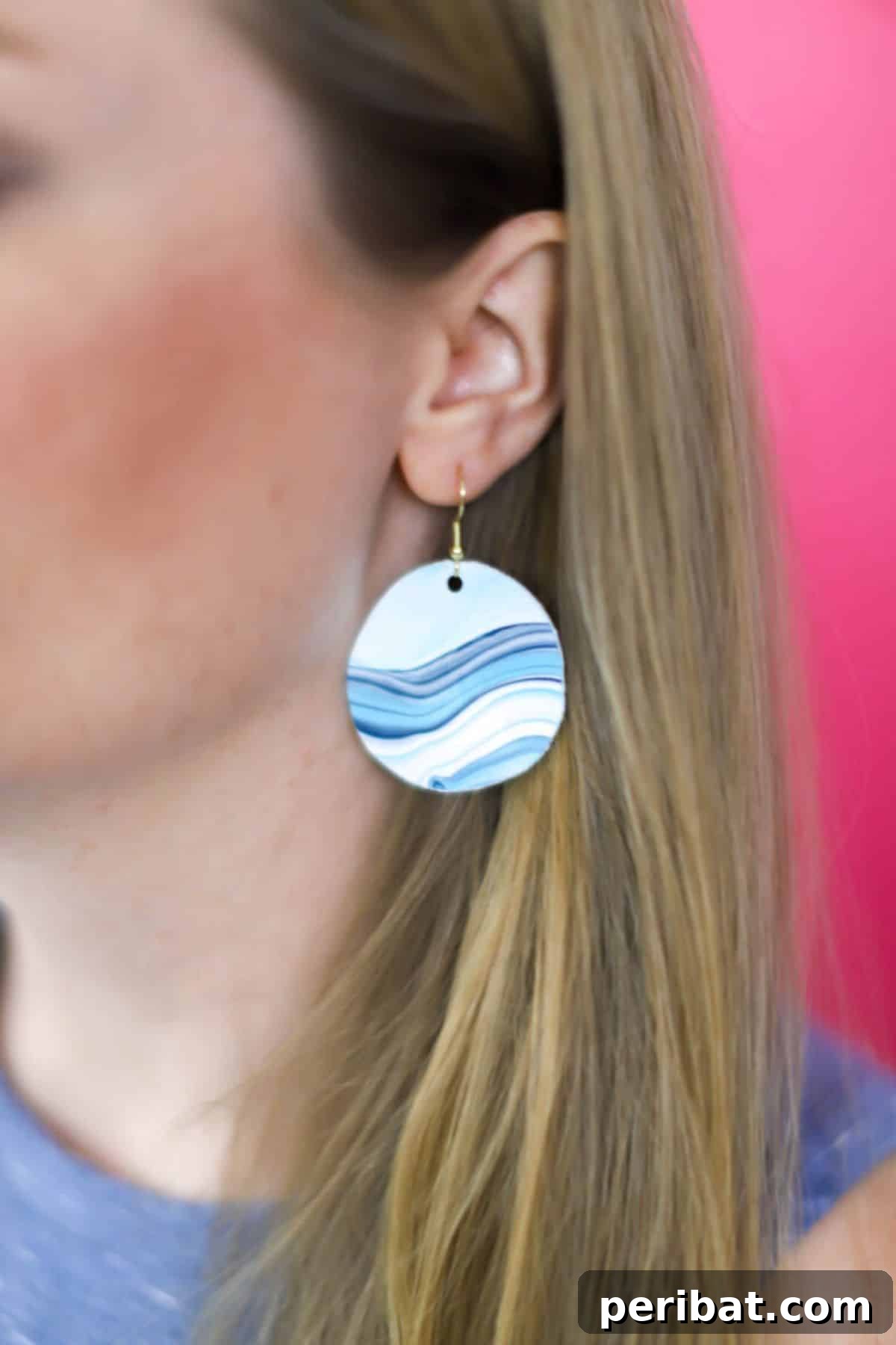Stunning & Simple: 50 Creative Earring Projects 19 DIY Earrings From Acrylic Pour Painting