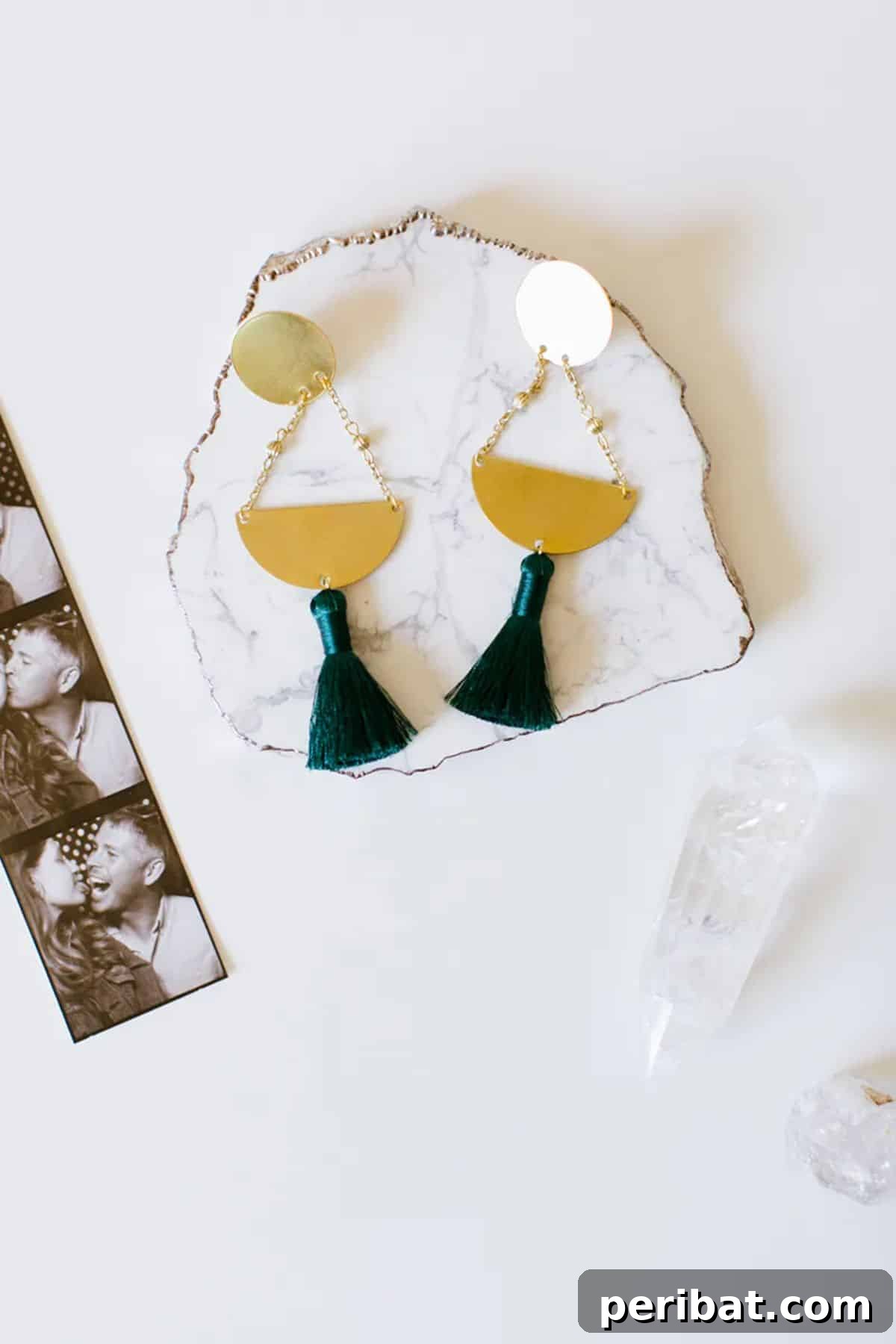 Stunning & Simple: 50 Creative Earring Projects 28 DIY Geometric Tassel Earrings
