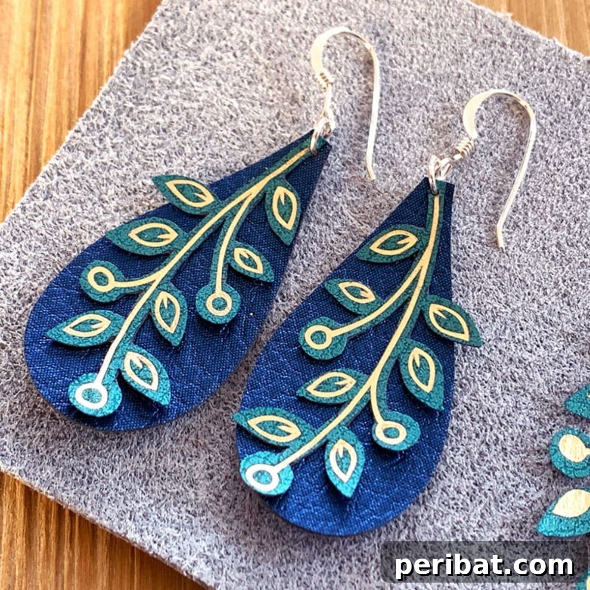 Stunning & Simple: 50 Creative Earring Projects 32 DIY Leaf Vine Peacock Earrings for Beginners