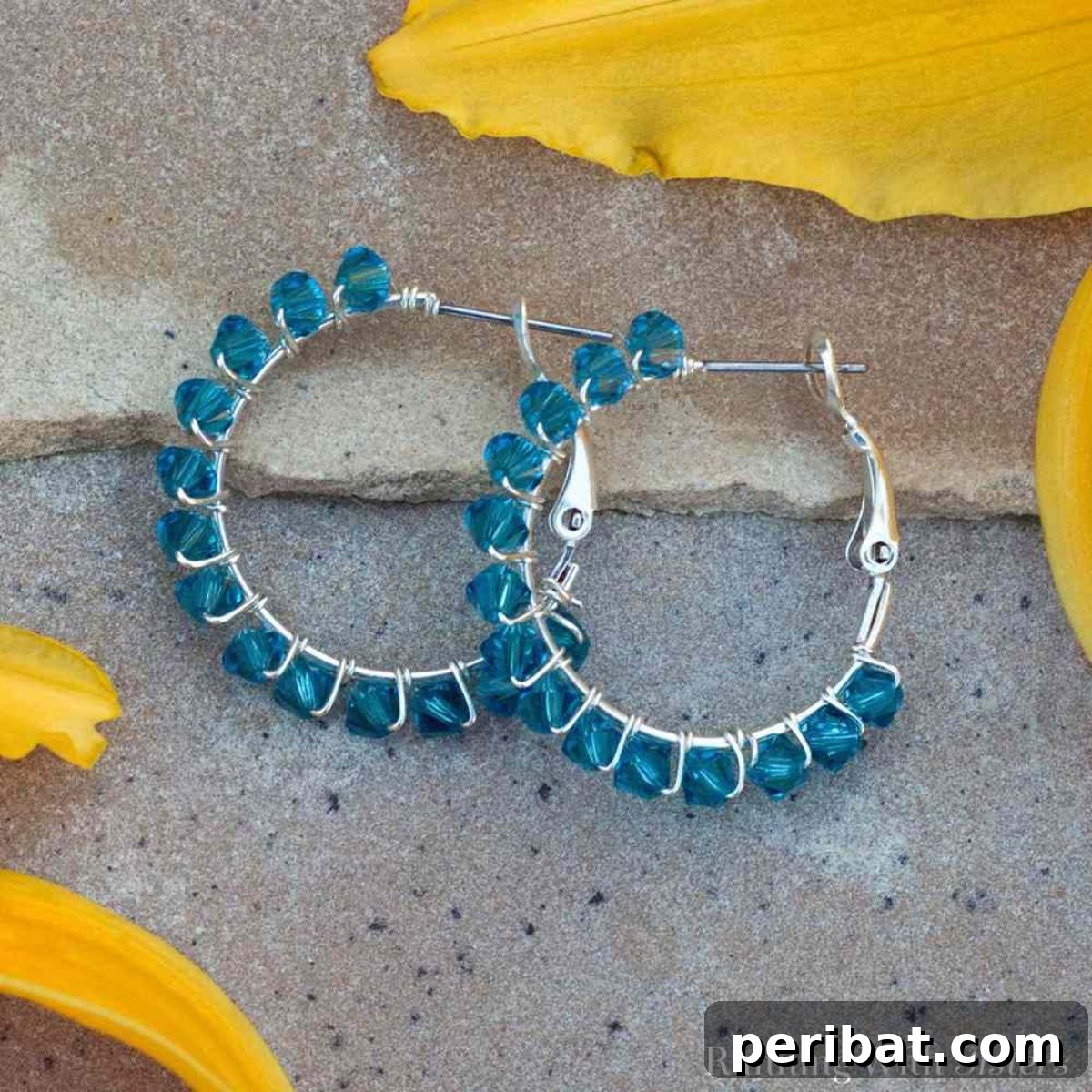 Stunning & Simple: 50 Creative Earring Projects 34 DIY Crystal-Wrapped Earrings