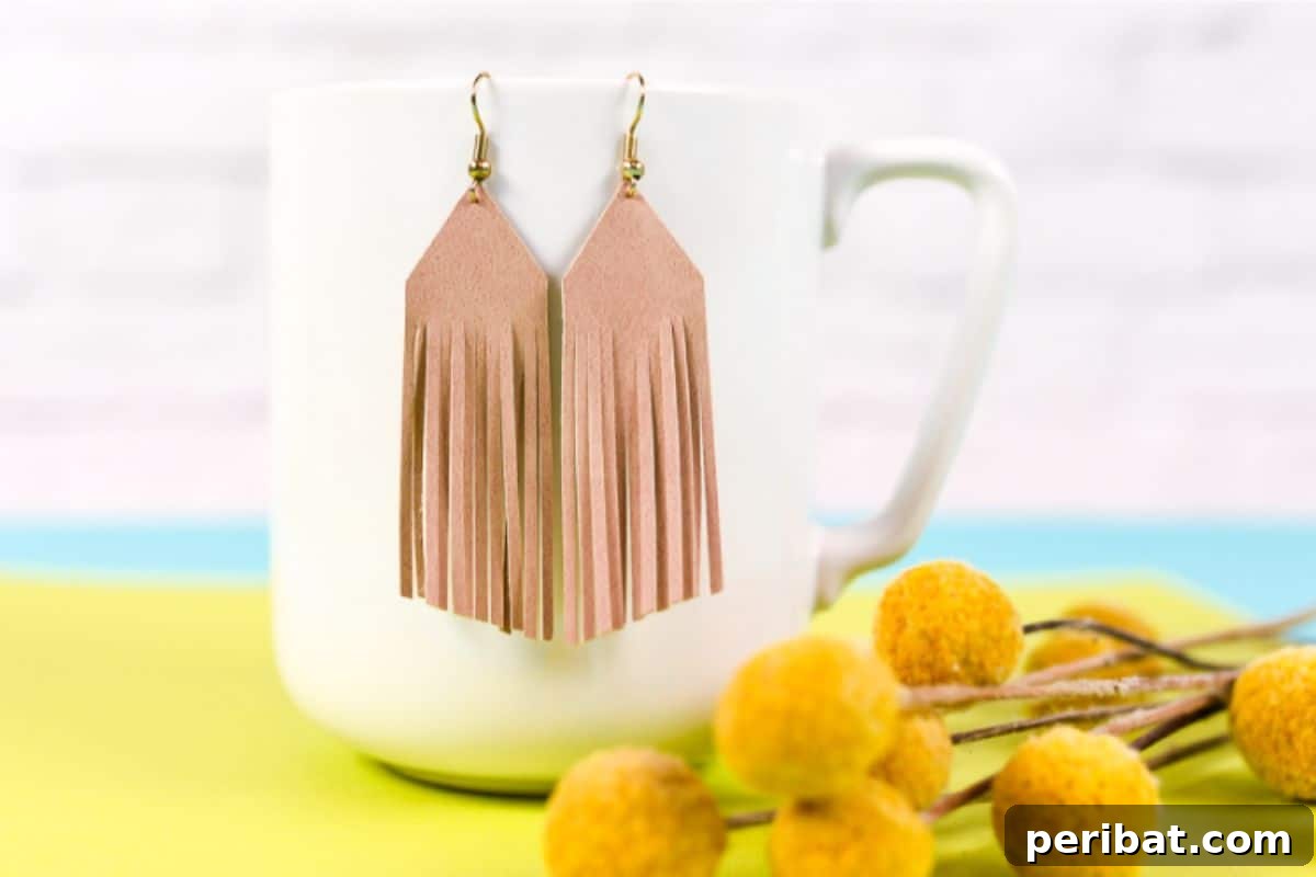 Stunning & Simple: 50 Creative Earring Projects 37 DIY Suede Fringe Earrings