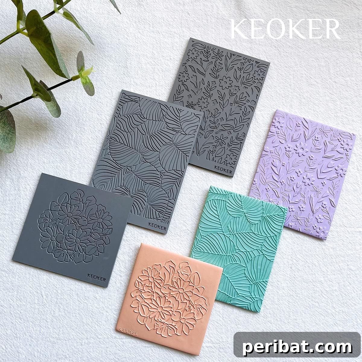 Stunning & Simple: 50 Creative Earring Projects 46 Clay Texture Mat for Making Earrings Jewelry