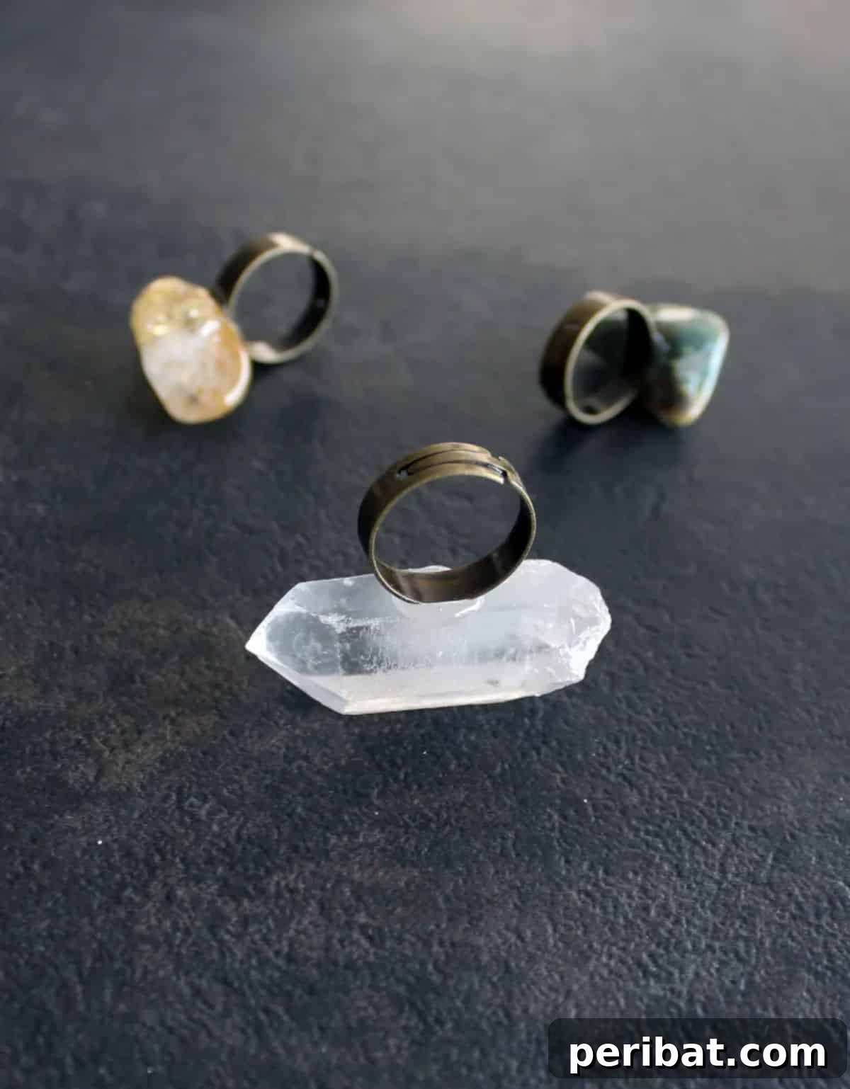 45 Creative DIY Ring Ideas 21 DIY Ring With Crystals & Gemstones