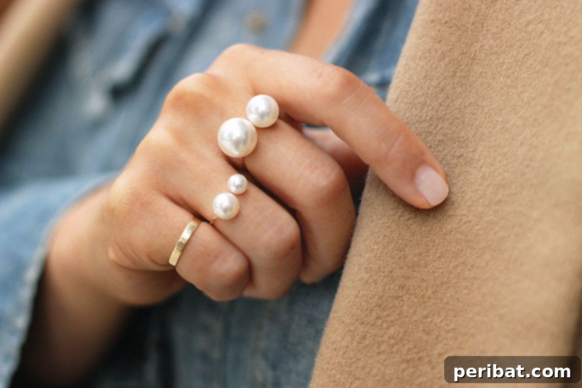 45 Creative DIY Ring Ideas 25 DIY Pearl Rings