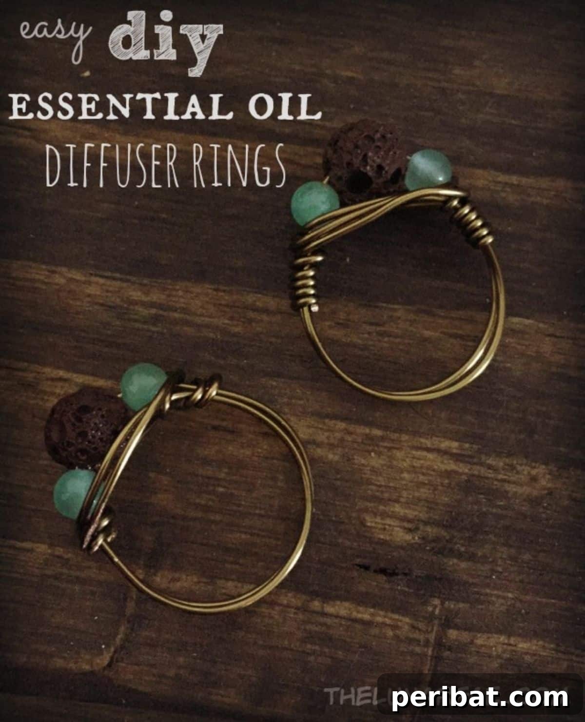 45 Creative DIY Ring Ideas 31 DIY Wire Wrapped EO Diffuser Ring