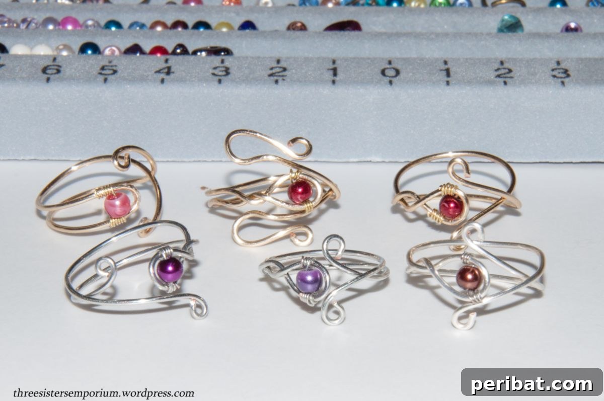 45 Creative DIY Ring Ideas 47 DIY Wire Pearl Ring
