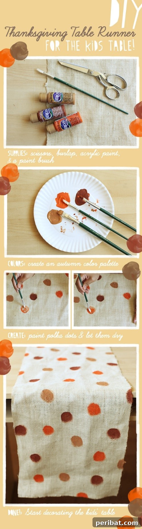 Effortless Thanksgiving: 25 DIY Decor Ideas 13 DIY Burlap Table Runner