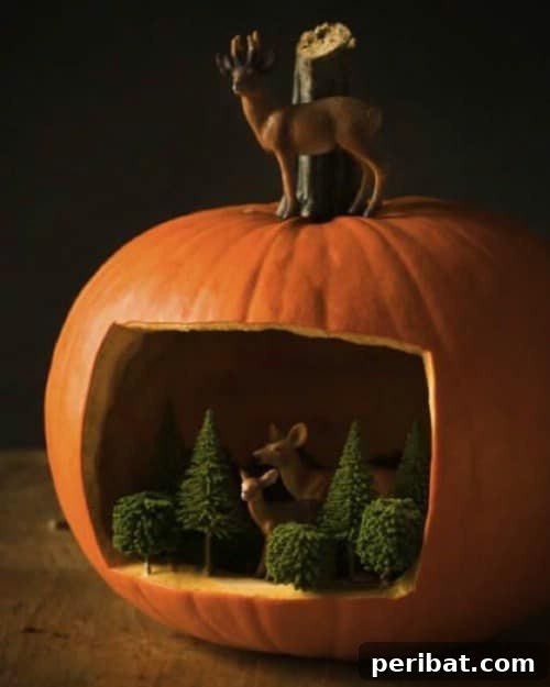 Effortless Thanksgiving: 25 DIY Decor Ideas 16 Make a Pumpkin Diorama