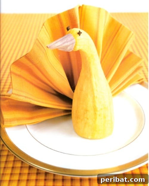 Effortless Thanksgiving: 25 DIY Decor Ideas 21 Fold Turkey Napkins