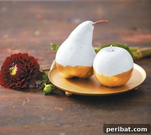 Effortless Thanksgiving: 25 DIY Decor Ideas 10 Gilded Fruit