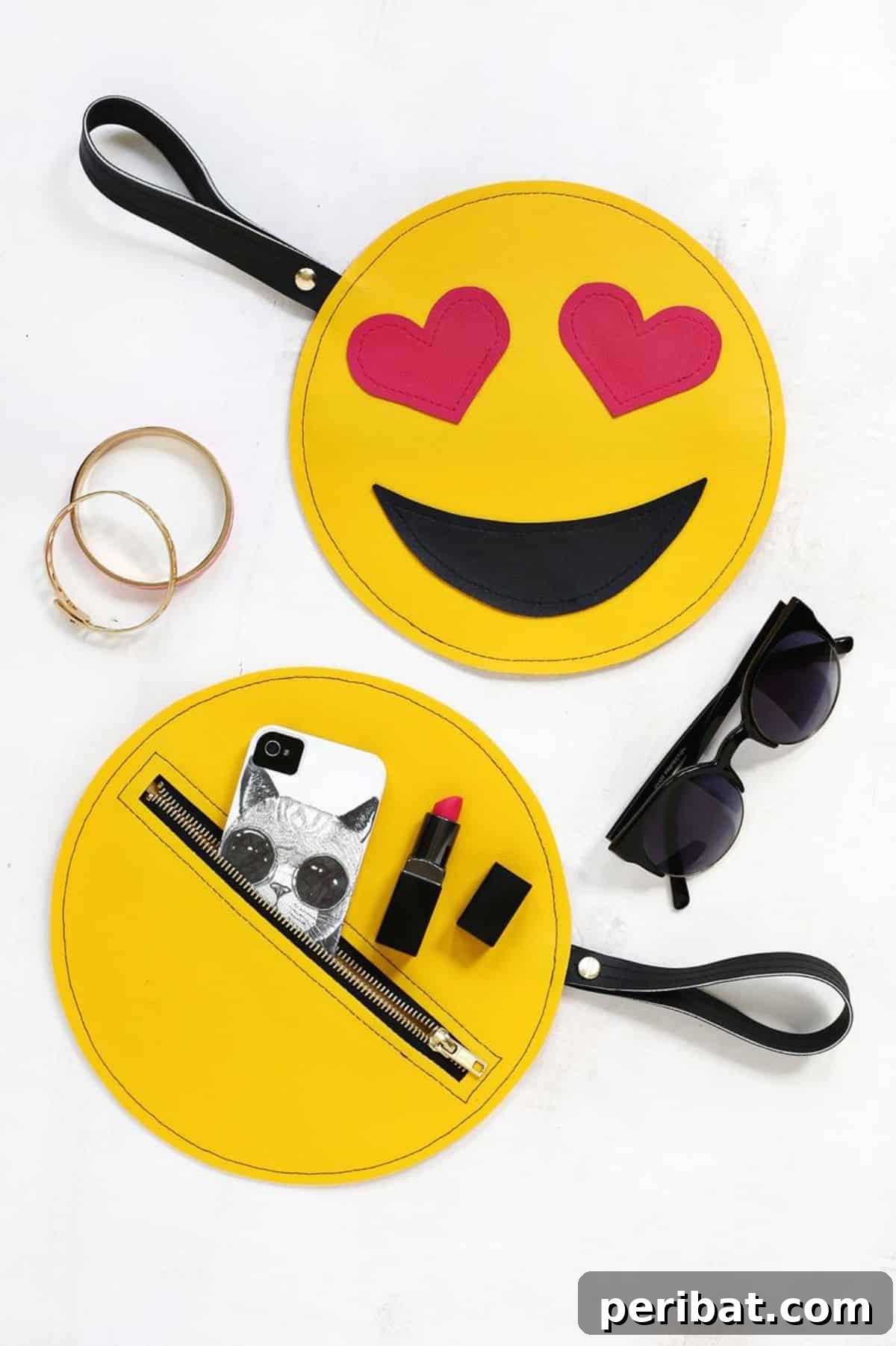 39 Stylish and Adorable DIY Purse Ideas 7 DIY Emoji Face Purse
