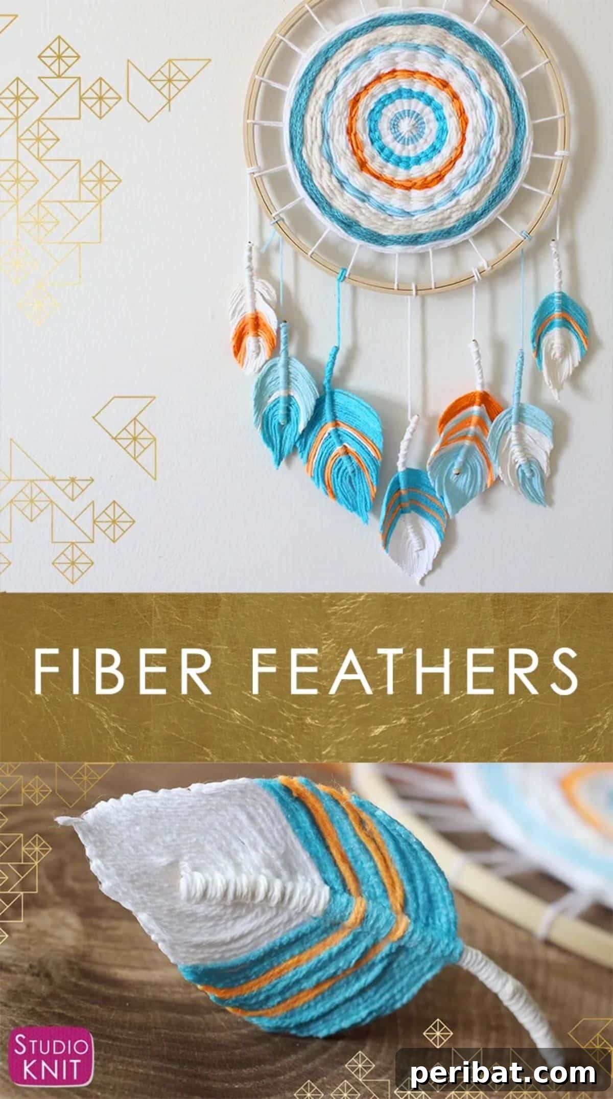 Crafting Dream Catchers: 50 DIY Ideas and Starter Kits 17 DIY Fiber Feather Dream Catcher