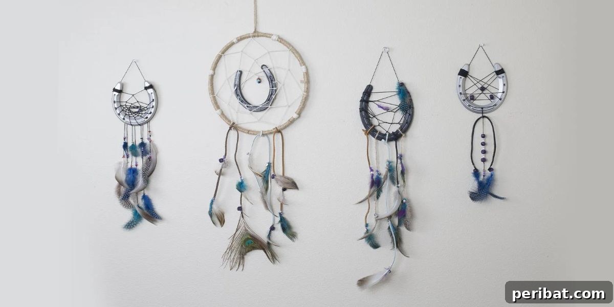 Crafting Dream Catchers: 50 DIY Ideas and Starter Kits 26 DIY Horseshoe Dream Catcher