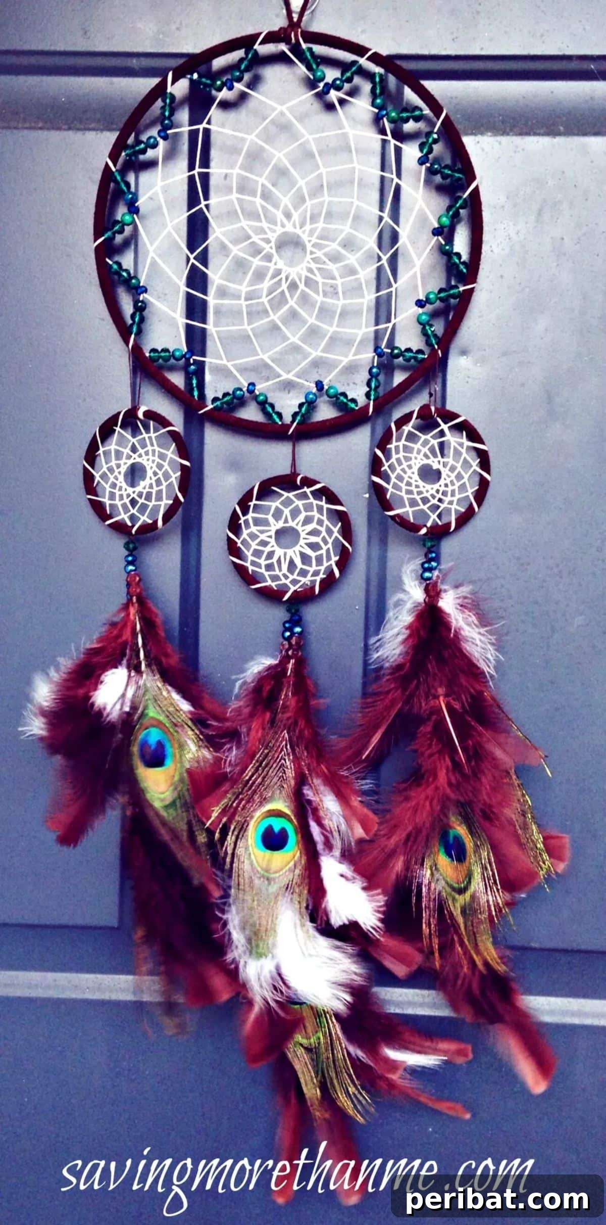 Crafting Dream Catchers: 50 DIY Ideas and Starter Kits 32 DIY Peacock Dream Catcher