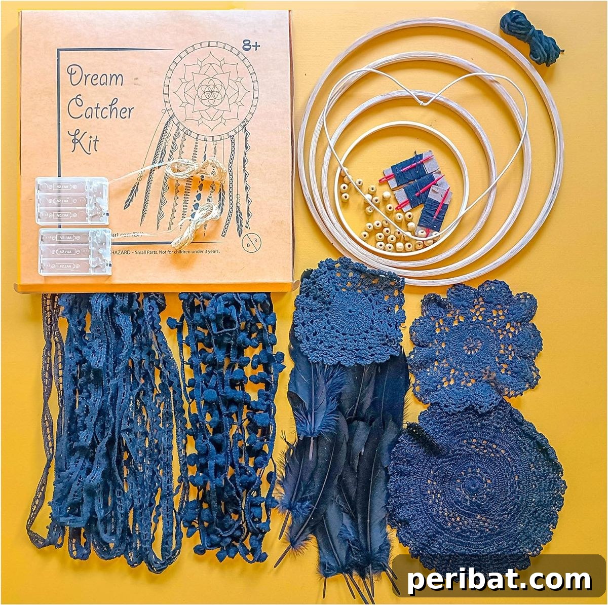 Crafting Dream Catchers: 50 DIY Ideas and Starter Kits 5 DIY Led Black Dream Catcher Kit