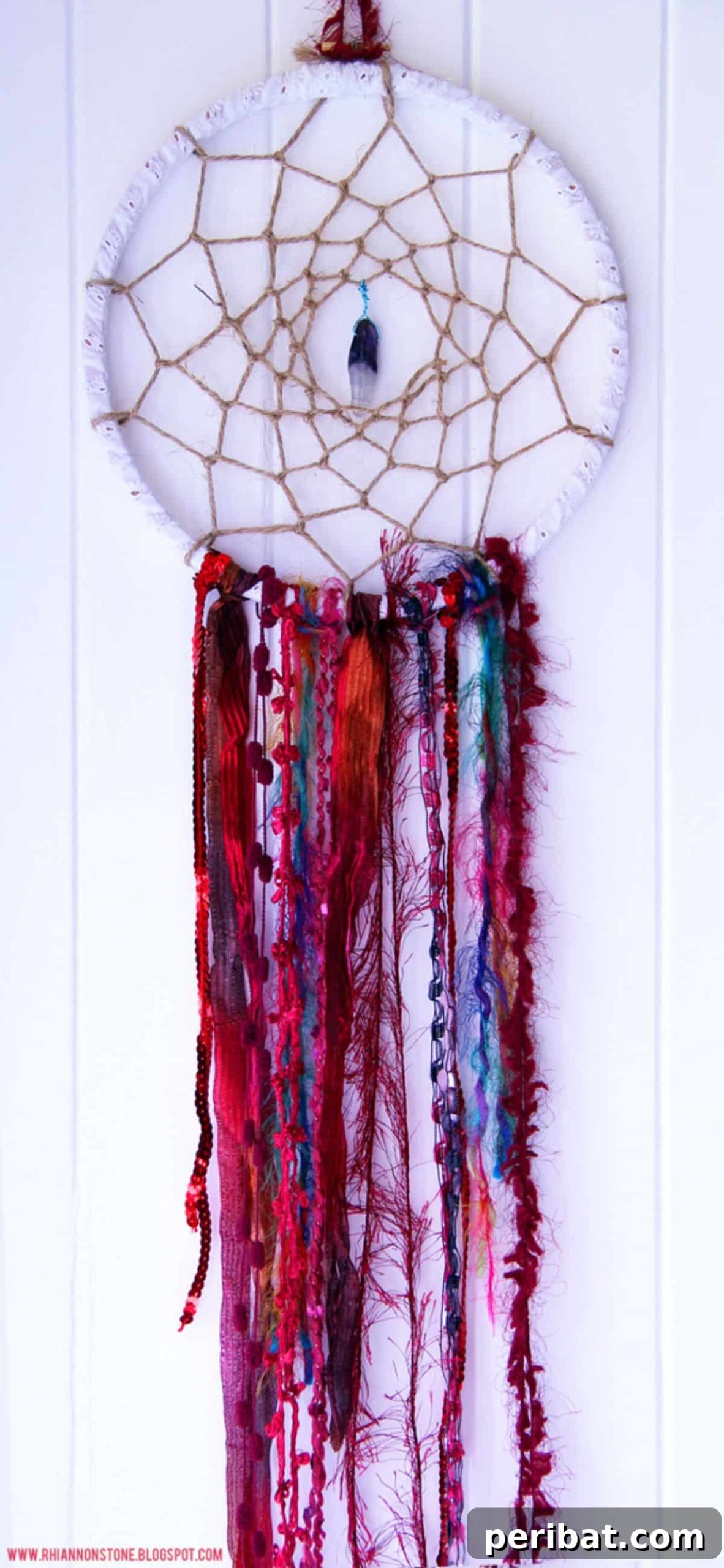 Crafting Dream Catchers: 50 DIY Ideas and Starter Kits 44 DIY Dream Catcher with an Amethyst Crystal