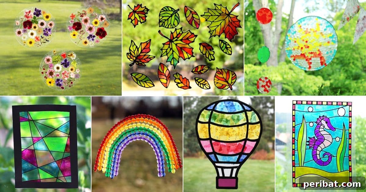 Catch the Light: 50 Unique Sun Catcher Crafts 2 50 DIY Sun Catcher Ideas and Kits facebook image.