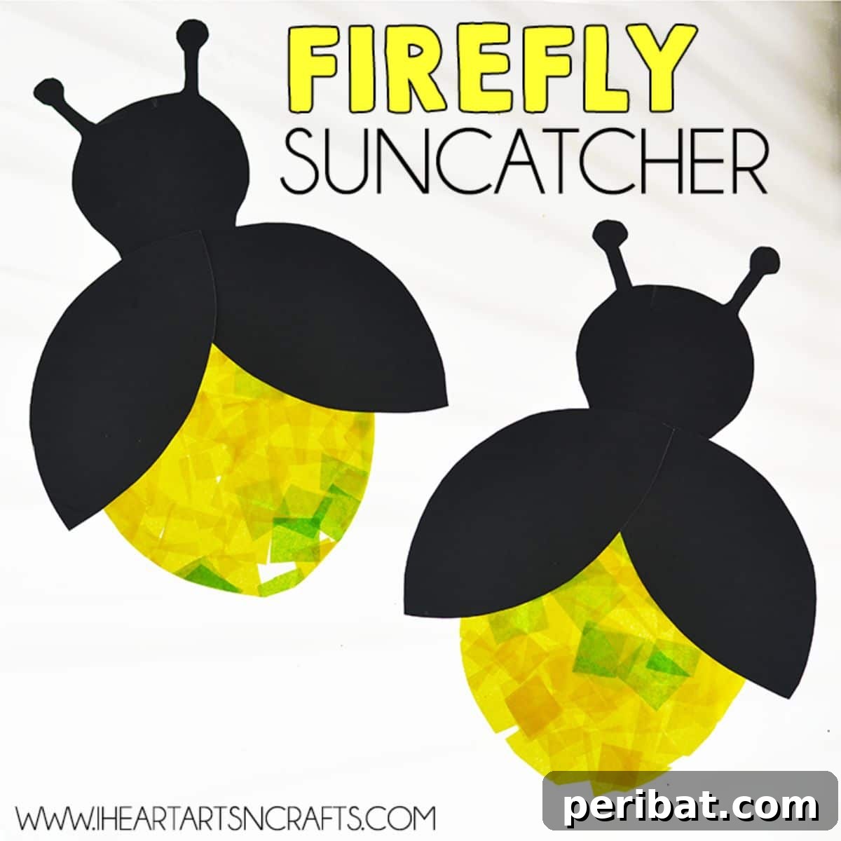 Catch the Light: 50 Unique Sun Catcher Crafts 27 Firefly Suncatcher Craft