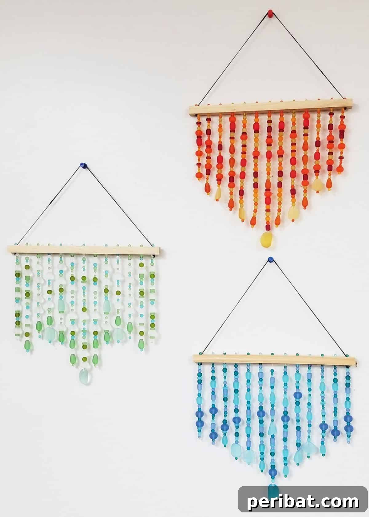 Catch the Light: 50 Unique Sun Catcher Crafts 36 DIY Sea Glass Bead Suncatcher Craft