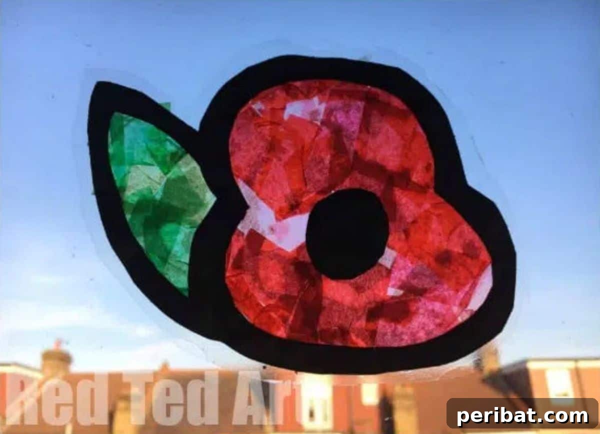 Catch the Light: 50 Unique Sun Catcher Crafts 39 DIY Poppy Suncatchers