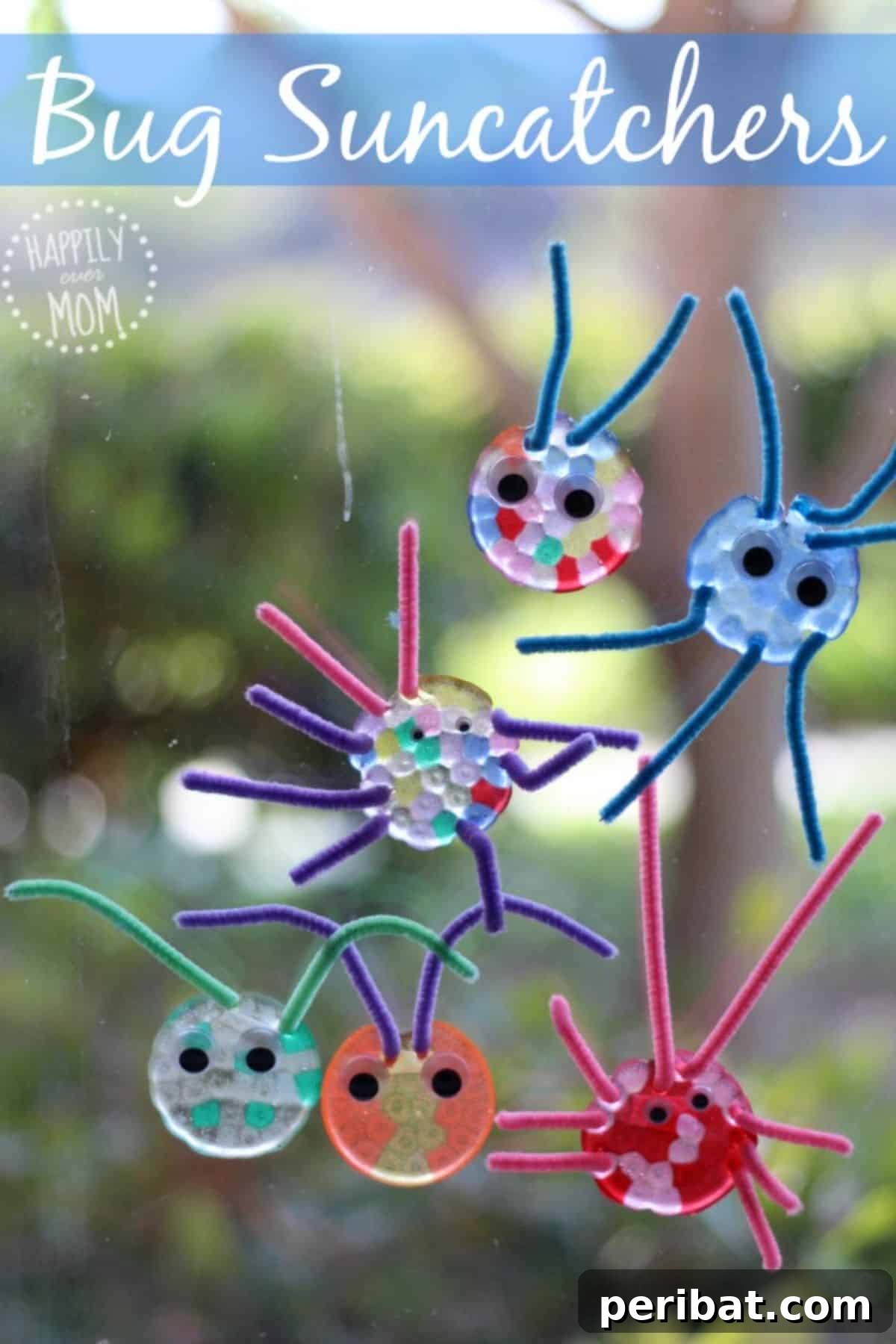 Catch the Light: 50 Unique Sun Catcher Crafts 47 DIY Bug Suncatchers