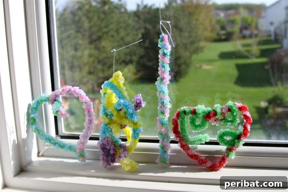 Catch the Light: 50 Unique Sun Catcher Crafts 51 DIY Crystals On Chenille Suncatchers