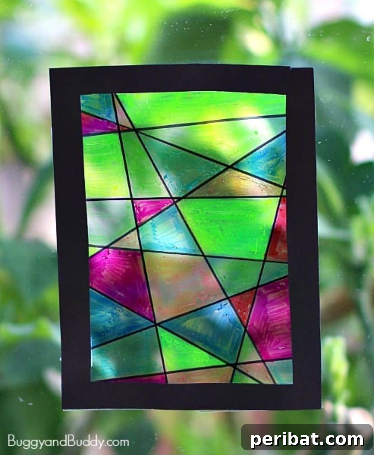 Catch the Light: 50 Unique Sun Catcher Crafts 52 DIY Faux Stained Glass Suncatcher