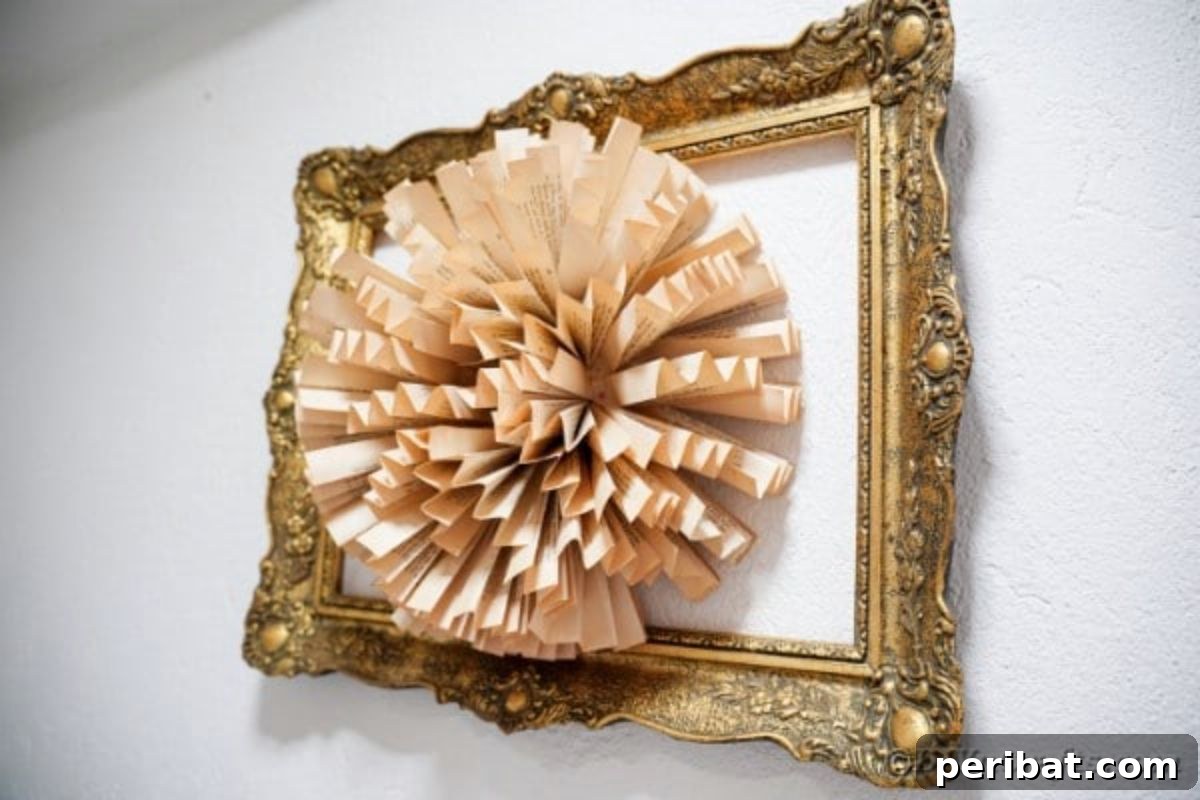 26 DIY Eclectic Decor Ideas to Spark Your Creativity 15 DIY Book Page Paper Flower Wall Art