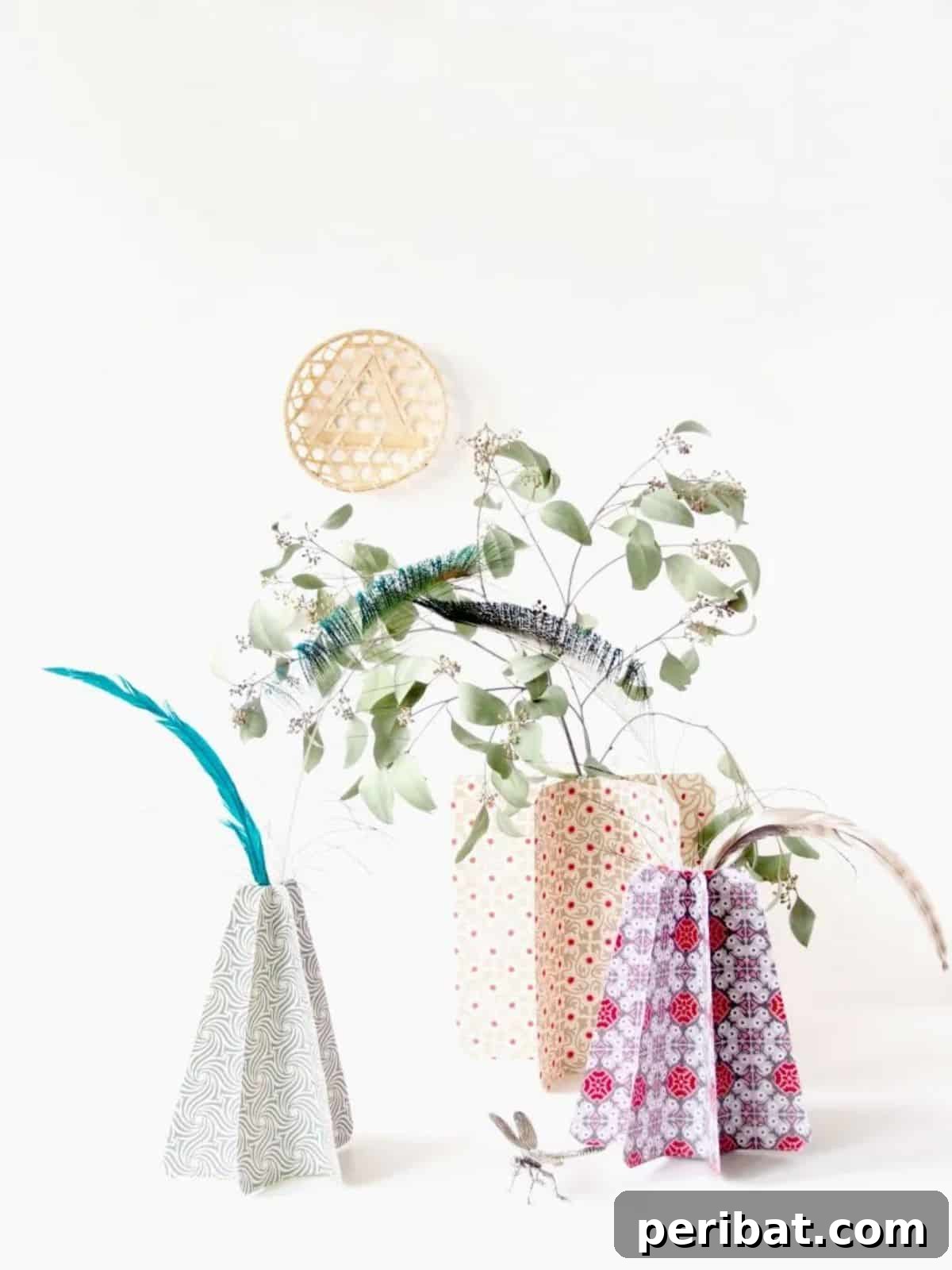 26 DIY Eclectic Decor Ideas to Spark Your Creativity 17 DIY Japanese-Inspired Origami Vases
