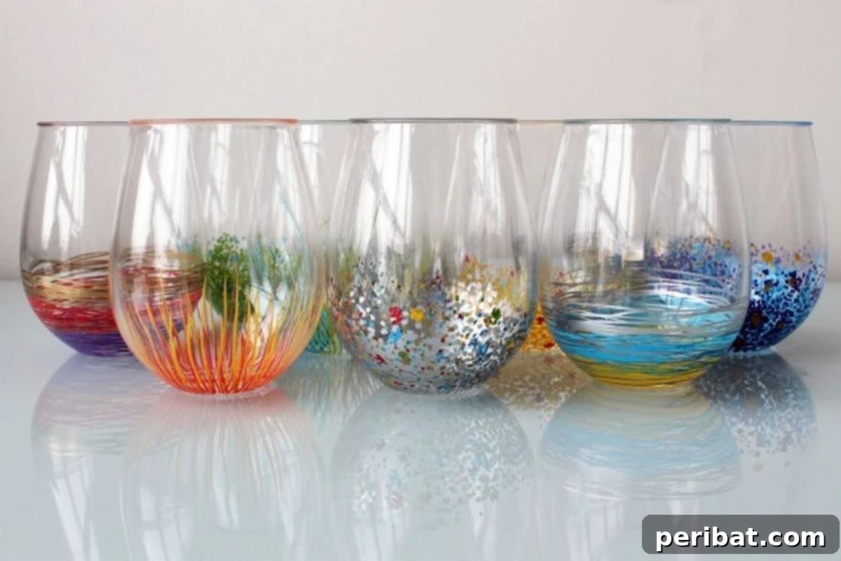 26 DIY Eclectic Decor Ideas to Spark Your Creativity 27 DIY Pop of Color to Your Glassware