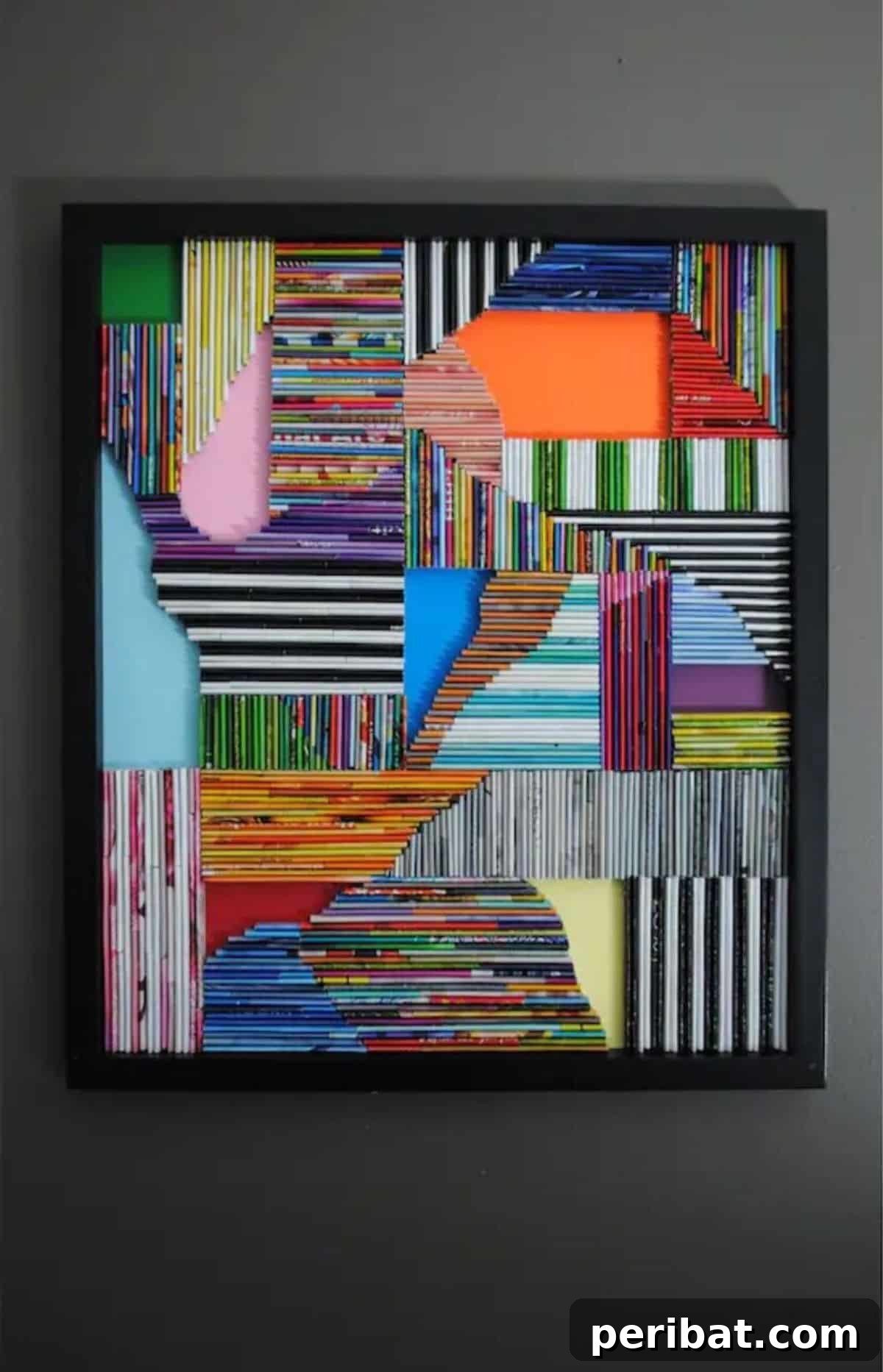 26 DIY Eclectic Decor Ideas to Spark Your Creativity 8 Collage Wall Art Made From Recycled Magazines