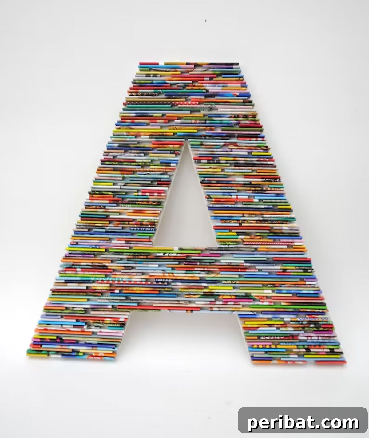 26 DIY Eclectic Decor Ideas to Spark Your Creativity 9 Small 6" Letters, Numbers, Symbols Made With Recycled Magazines