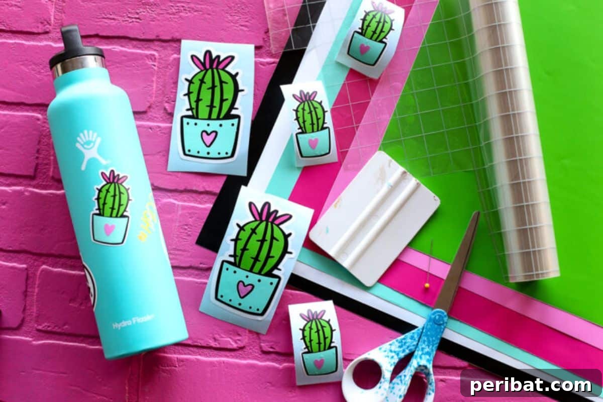 37 DIY Sticker Projects: Craft Your Own Style 12 Durable DIY Vinyl Stickers for Customization
