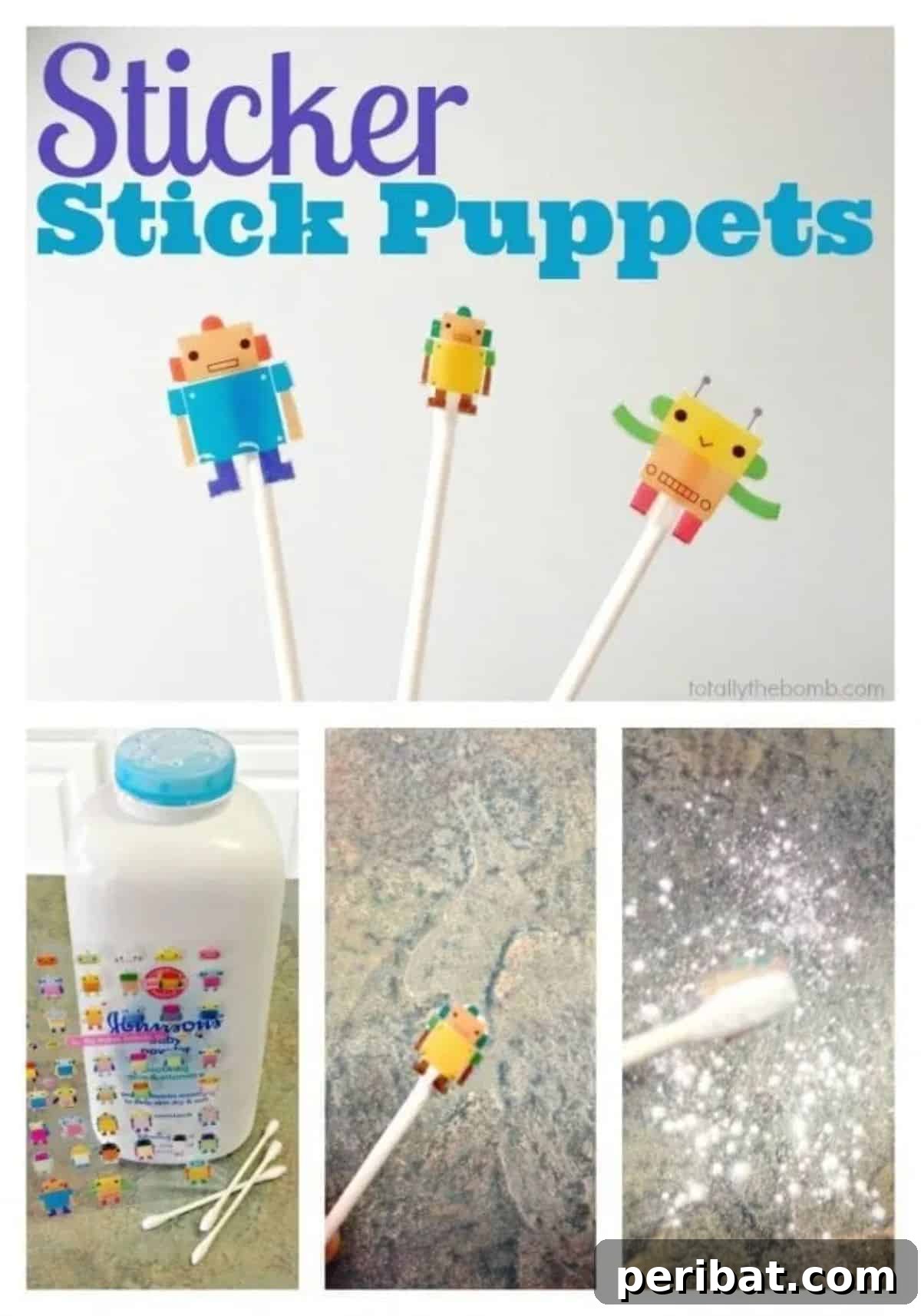 37 DIY Sticker Projects: Craft Your Own Style 3 DIY Sticker Stick Puppets for Kids' Creative Play