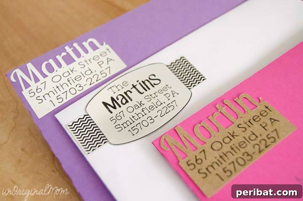 37 DIY Sticker Projects: Craft Your Own Style 33 Custom DIY Return Address Label Stickers for Mail