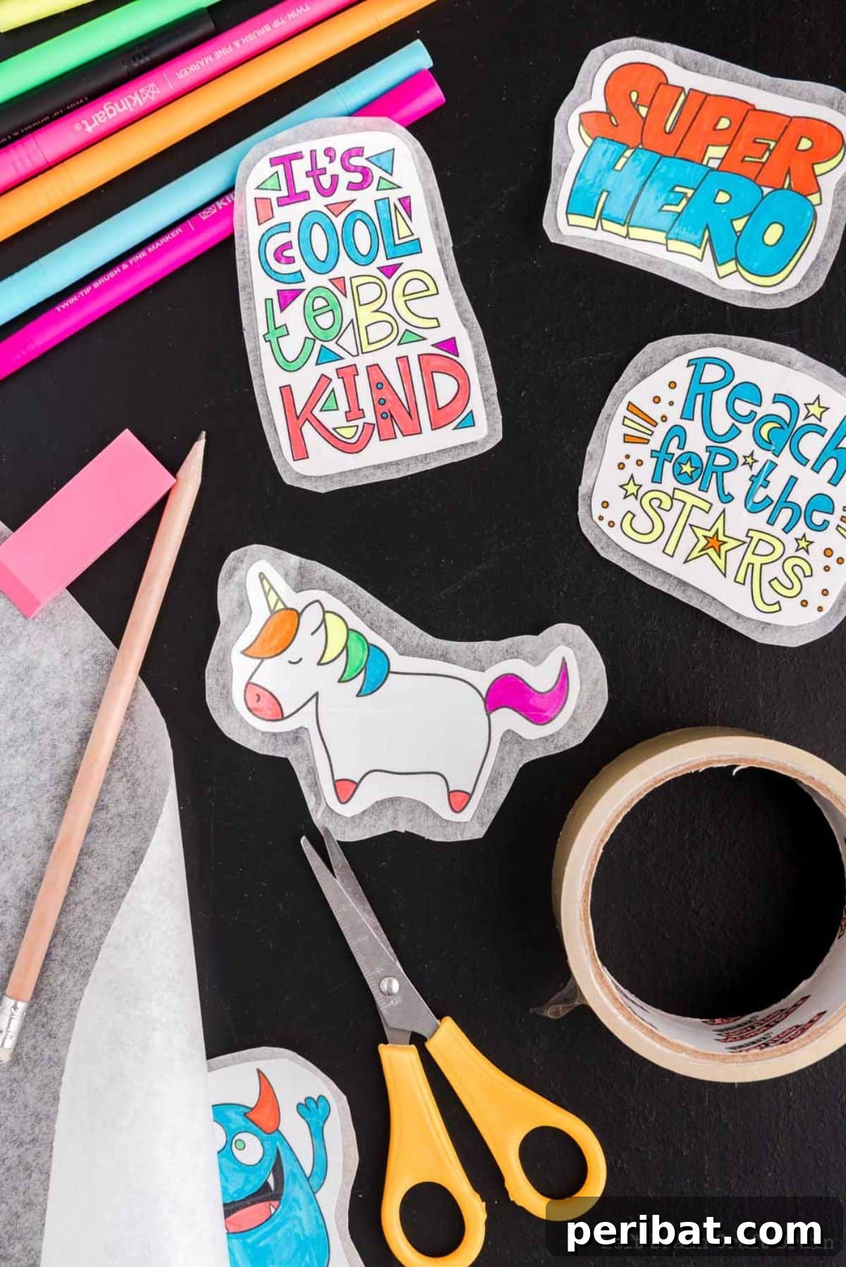 37 DIY Sticker Projects: Craft Your Own Style 7 Crafting DIY Stickers Using Parchment Paper