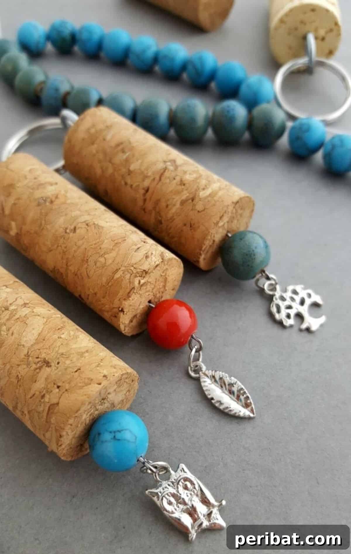 Craft 50 Amazing DIY Keychains 11 DIY Wine Cork Keychains