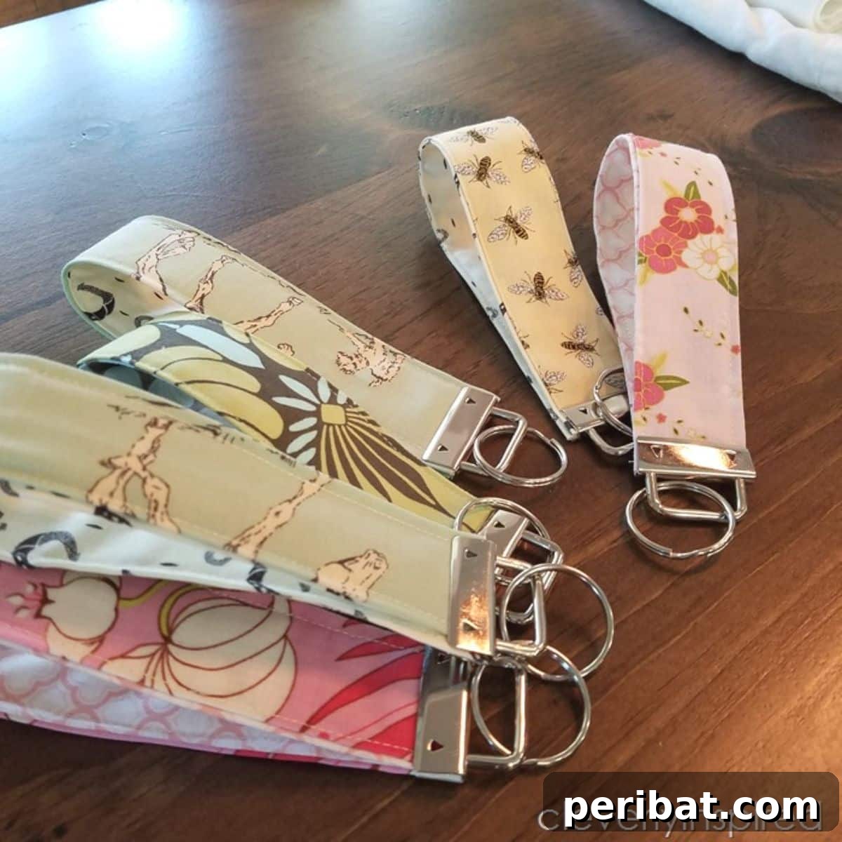 Craft 50 Amazing DIY Keychains 12 Easy DIY Fabric Cuff Keychain