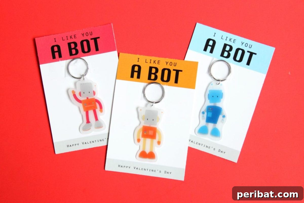 Craft 50 Amazing DIY Keychains 38 DIY Shrink Plastic Robot Keychain