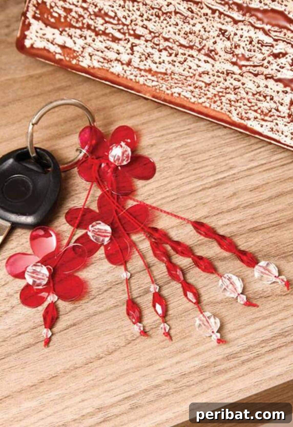 Craft 50 Amazing DIY Keychains 39 DIY Flower Key Chains from Plastic Bottle