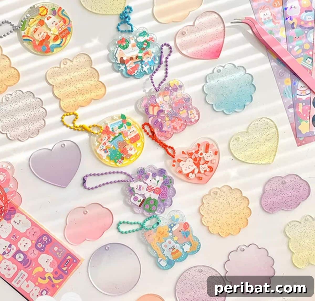 Craft 50 Amazing DIY Keychains 42 DIY Personalized Letter Bead Keychain Kit
