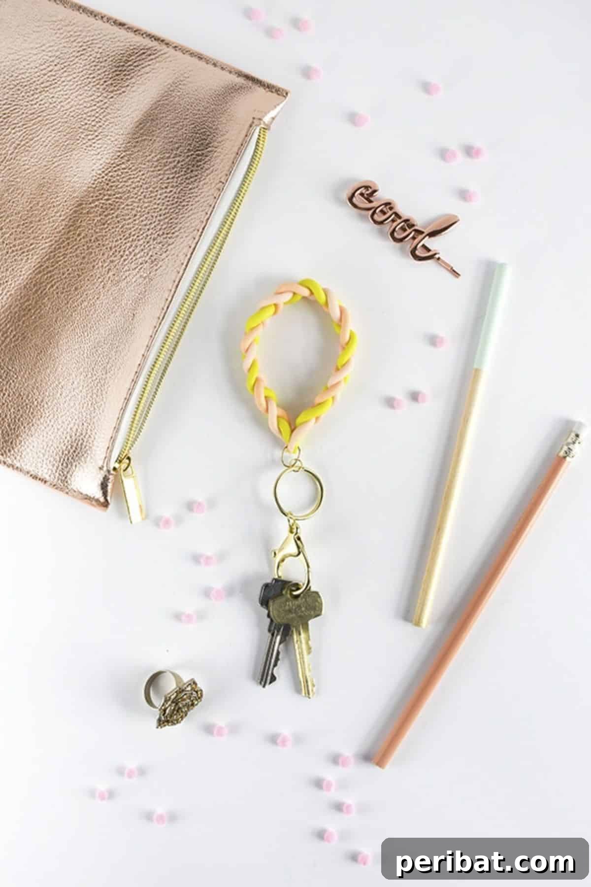 Craft 50 Amazing DIY Keychains 49 DIY Braided Clay Keychain